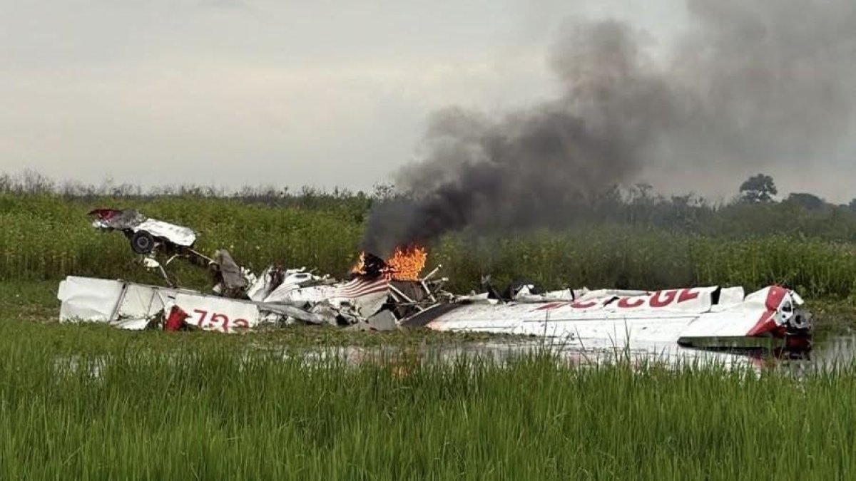 La avioneta se estrelló en Puebloviejo, Los Ríos.