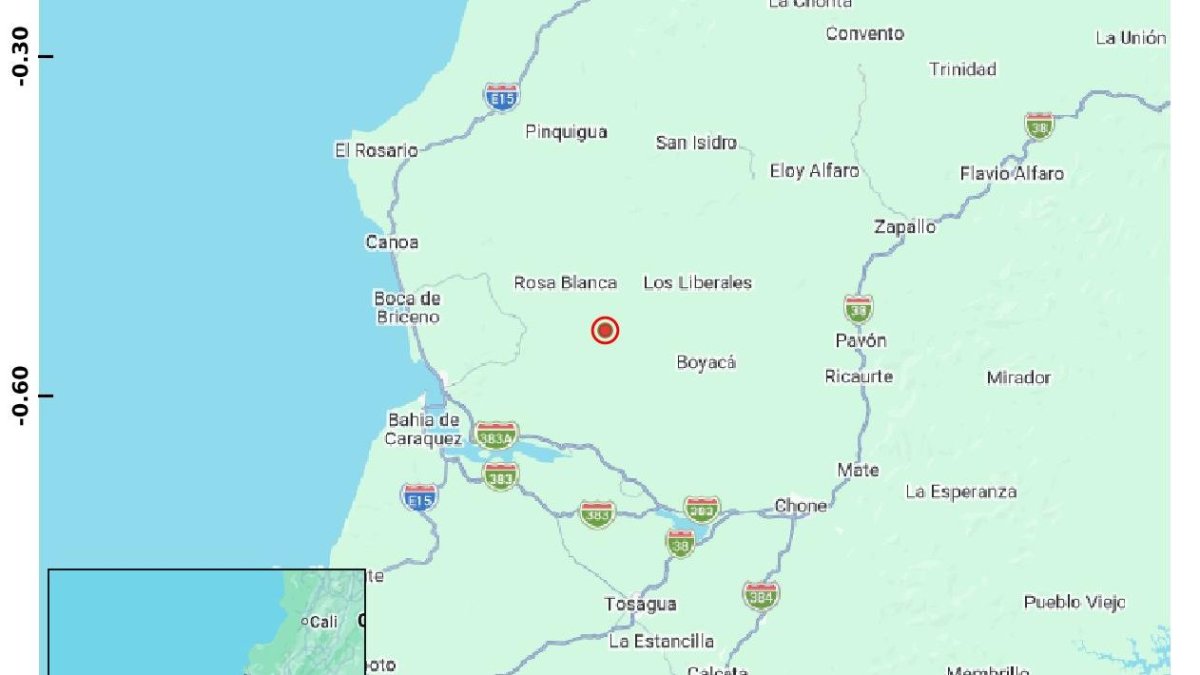 Temblor se sintió en la provincia de Manabí este 23 de abril.
