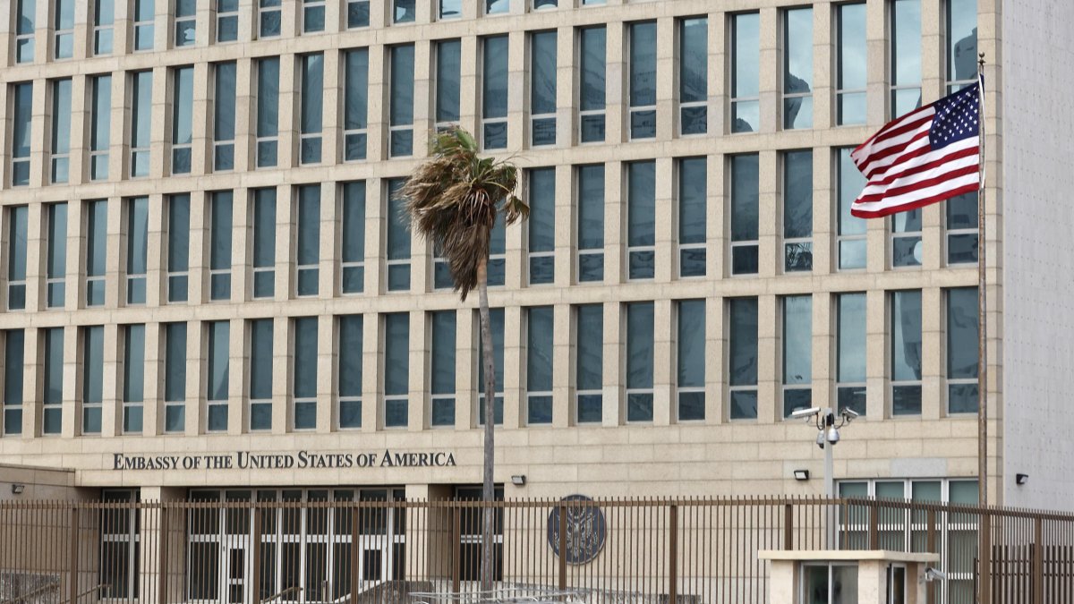 La embajada de Estados Unidos en La Habana.