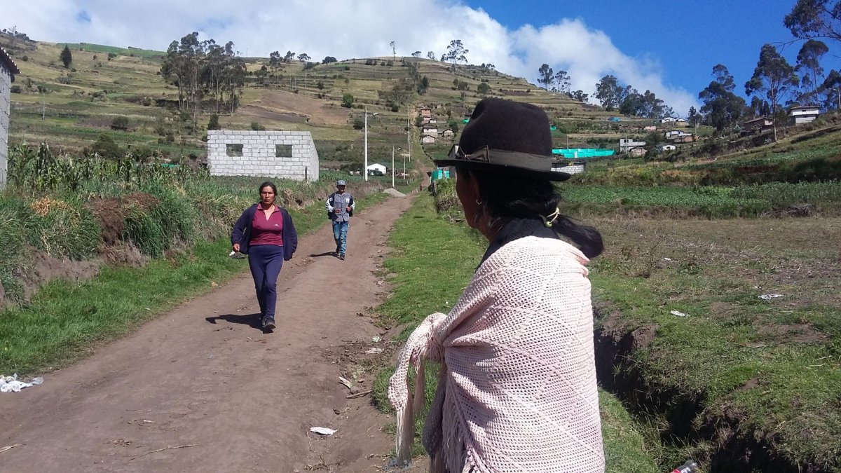 En la comunidad de Cullitagua en la zona alta de la parroquia Constantino Fernández de Ambato, nadie habla de lo sucedido la mañana del 1 de enero.