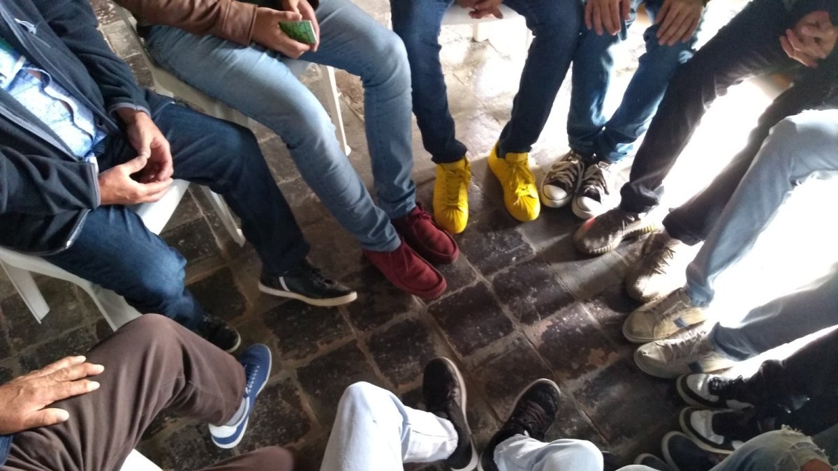 Los internos comparten sus experiencias en la calle cuando consumían droga o alcohol.