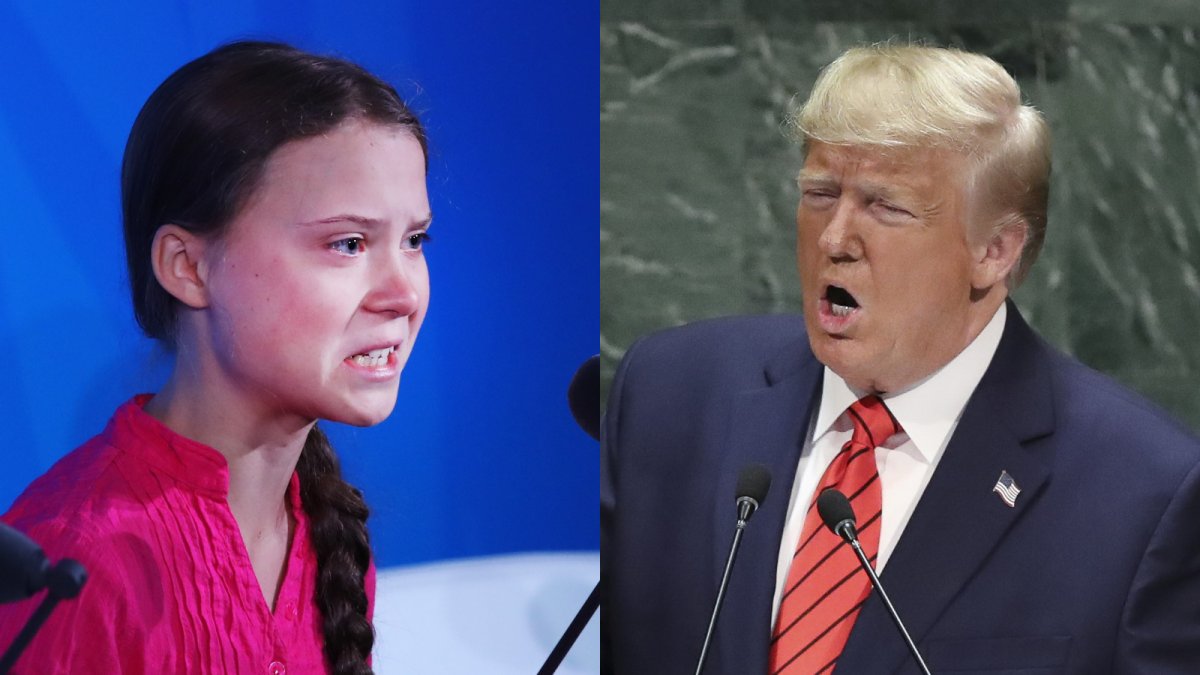 El presidente estadounidense ignoró a la joven en los pasillos de la ONU, no sin antes escribir un polémico tuit.