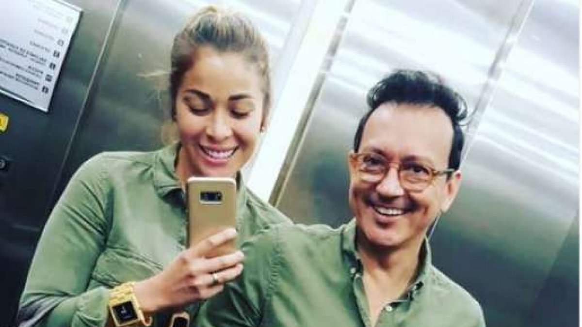 Reinoso se recupera junto a su esposa Catherine Velasteguí del accidente.