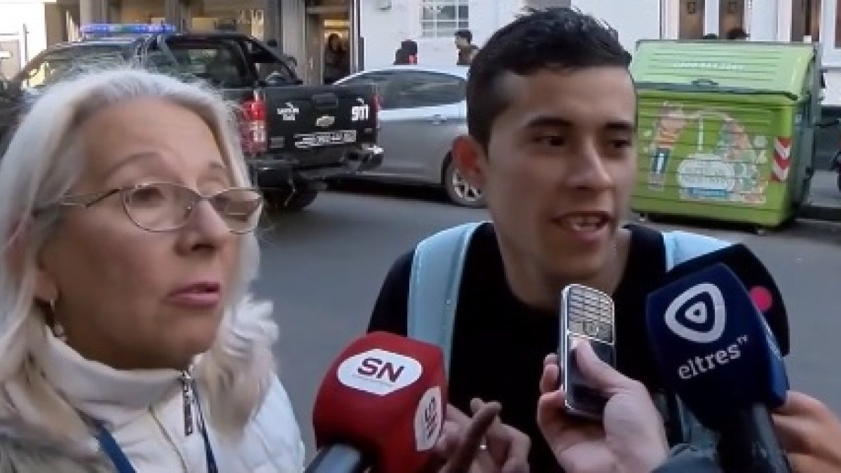 El ladrón se hizo pasar como un inquilino. Como si nada, ‘haciéndose el loco’, habló con los medios de comunicación.