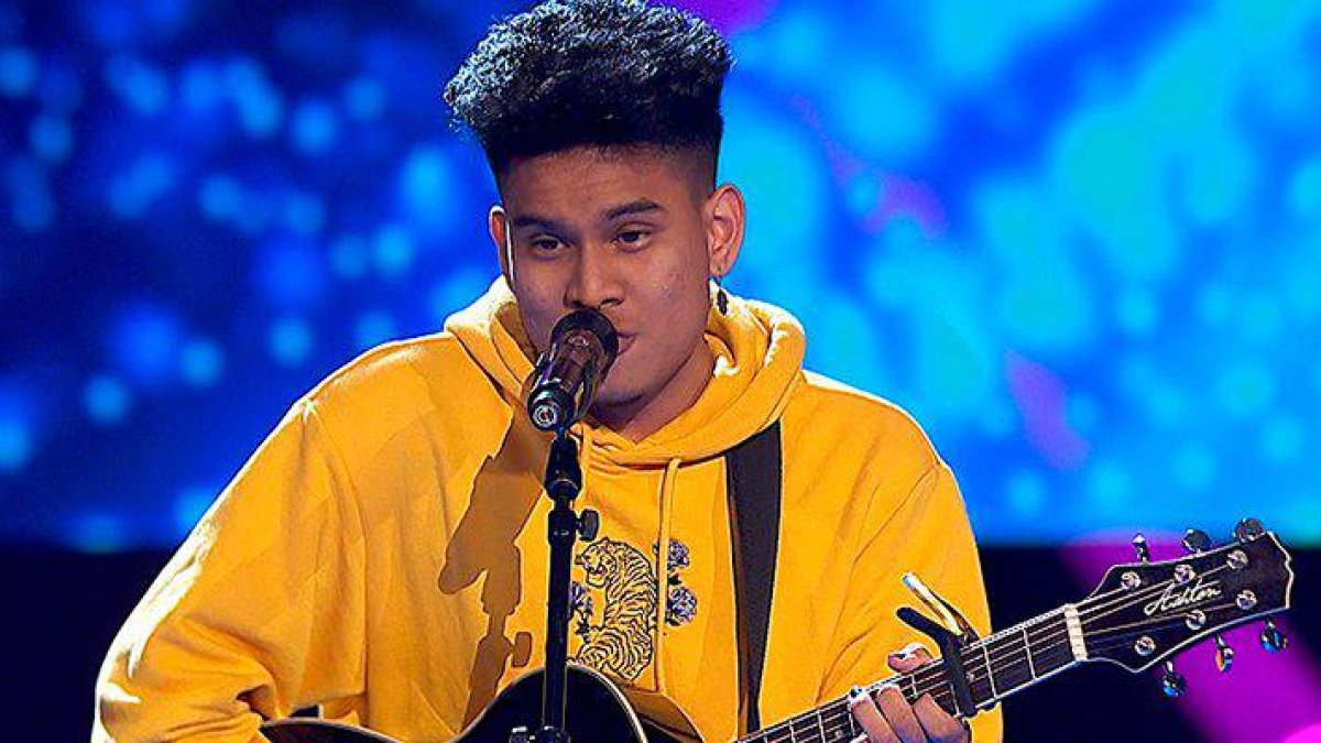 Joel Lion, músico ecuatoriano, durante su presentación ante el jurado de La Voz España.