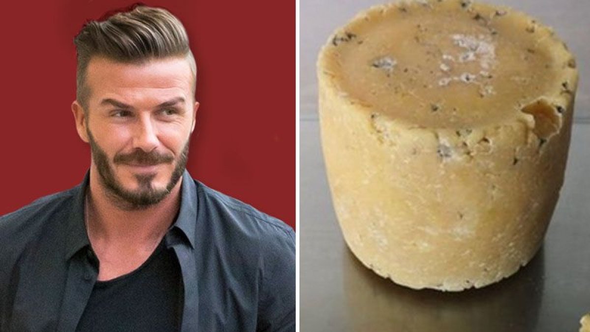 Queso elaborado con bacterias de los pies de David Beckham.