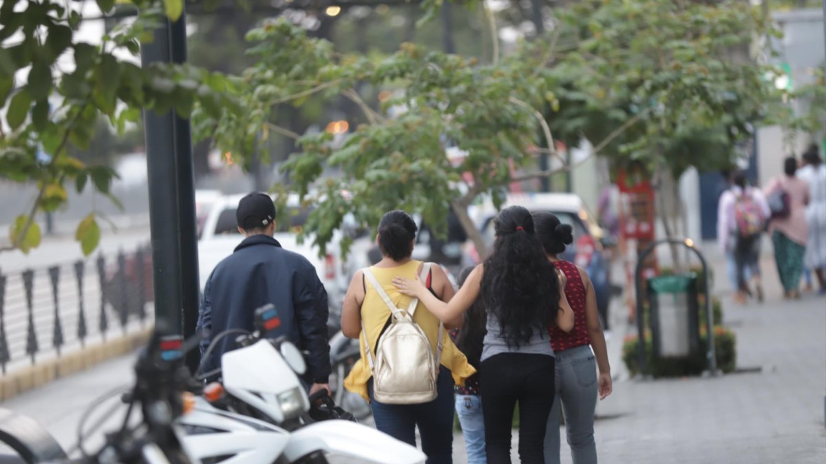 La víctima (de amarillo) iba a la casa de su hermano cuando fue atacada.