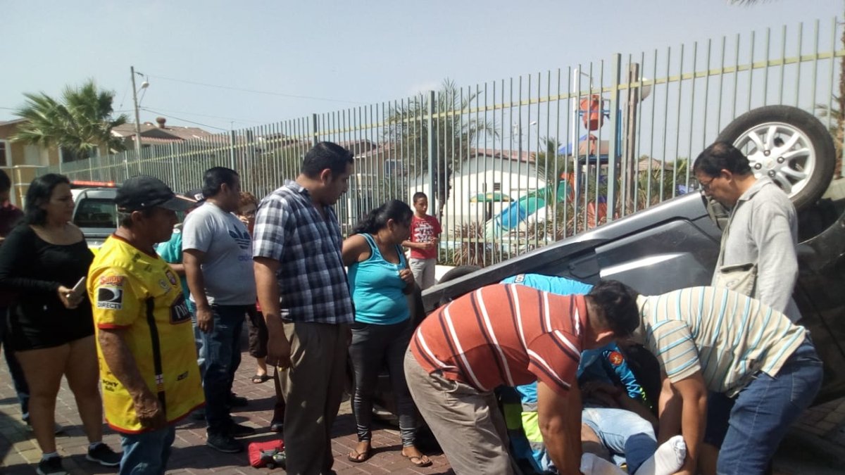 El accidente sucedió en el interior de una urbanización del norte porteño.