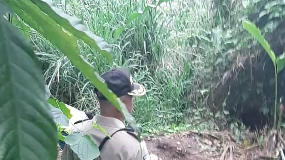 Lugar donde fue encontrada la adolescente.