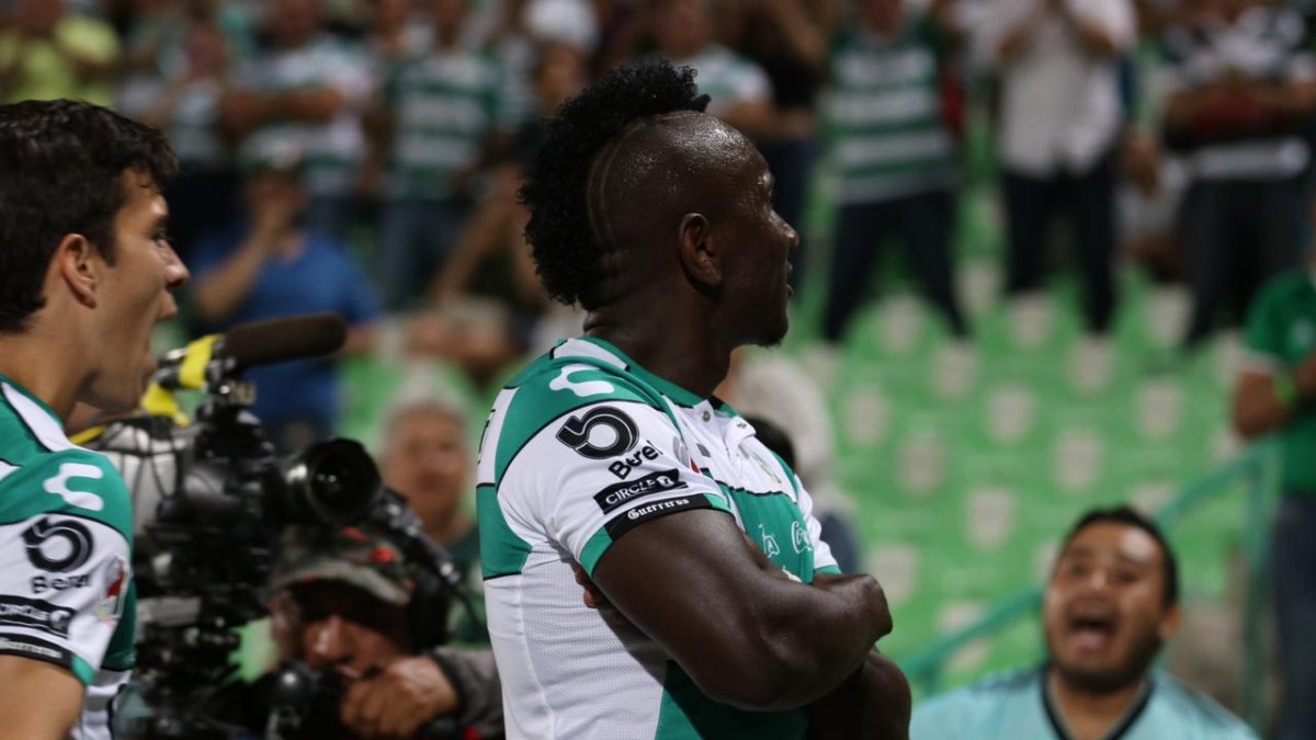 La Culebra puso la segunda anotación, que marcó la victoria sobre el Monterrey, la noche del viernes. (Twitter Santos Laguna)