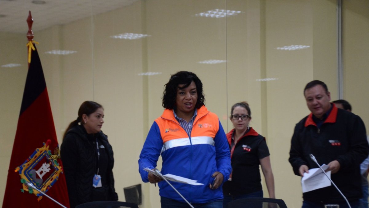 Alexandra Ocles, titular del Servicio Nacional de Gestión de Riesgos, informó además que se registran daños en viviendas.