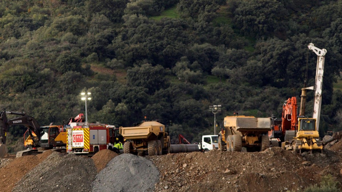 Máquinas que utilizan los rescatistas para el operativo de rescate de Julen.