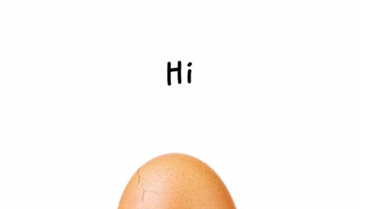 Eugene, como se llama al huevo, apareció en Instagram el pasado 4 de enero de 2019.