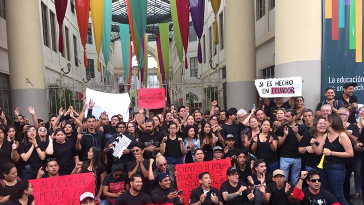 Sector de la producción audiovisual pide una reunión con las autoridades y que sus peticiones sean escuchadas.