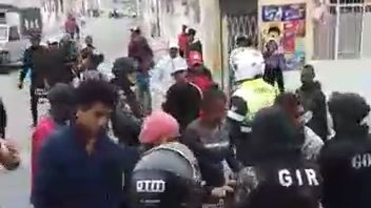 Captura de pantalla del video donde se muestra el incidente.