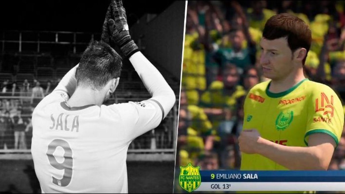 Los populares videojuegos homenajearon al delantero argentino, quien perdió la vida en un accidente aéreo.