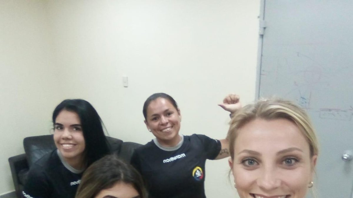 Rodríguez participó en el Partido de las Estrellas con la brasileña Fernanda Colombo y otras dos árbitras locales.