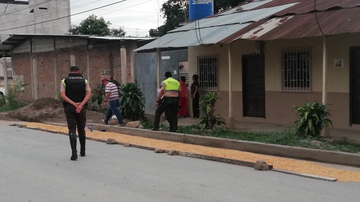 En este sitio del cantón Pasaje ocurrió el asesinato de Johanna Benavides, de 34 años.