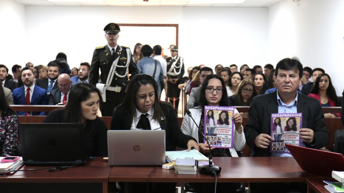 Familiares y abogados de Juliana Campoverde claman por justicia y siguen en la búsqueda de su cuerpo.