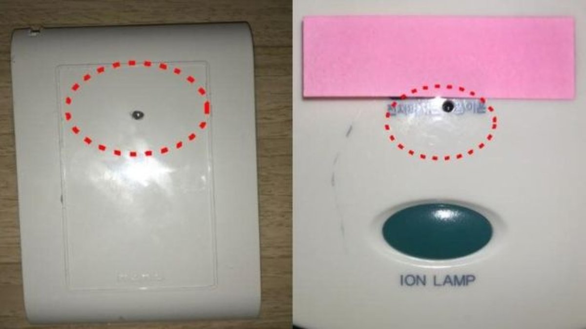 Cámaras ocultas en distintas habitaciones de moteles en Corea del Sur.