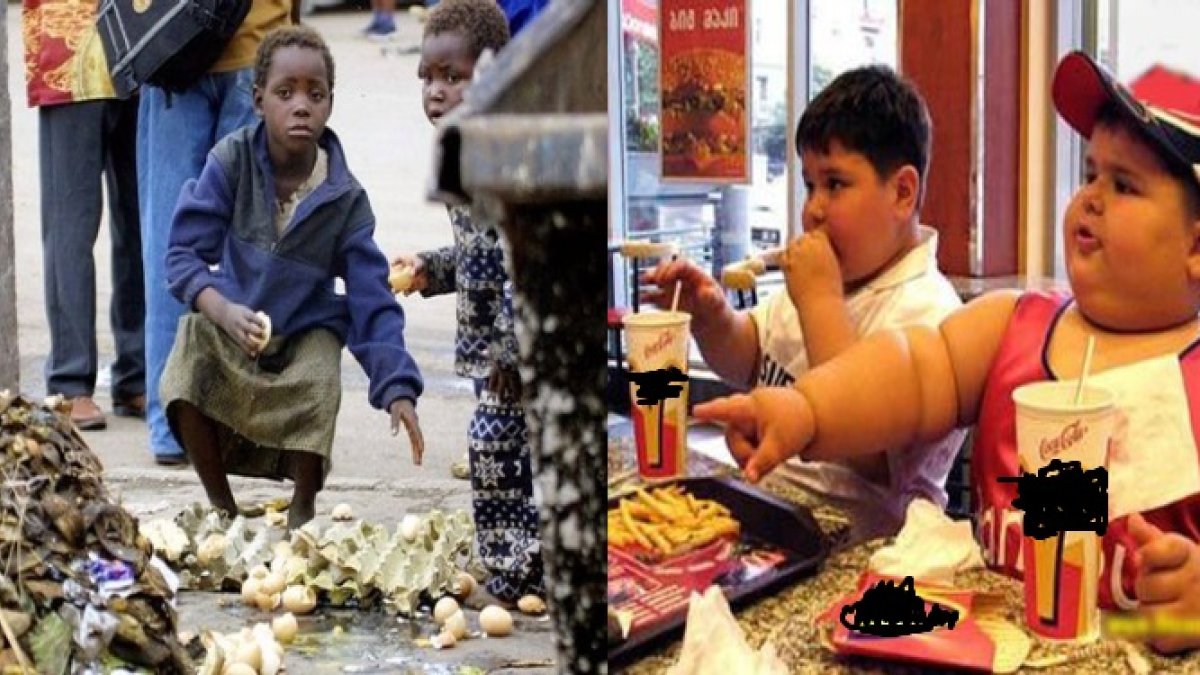La hambruna sigue golpeando en algunas partes del mundo, mientras en otras el número de personas obesas sigue aumentando.