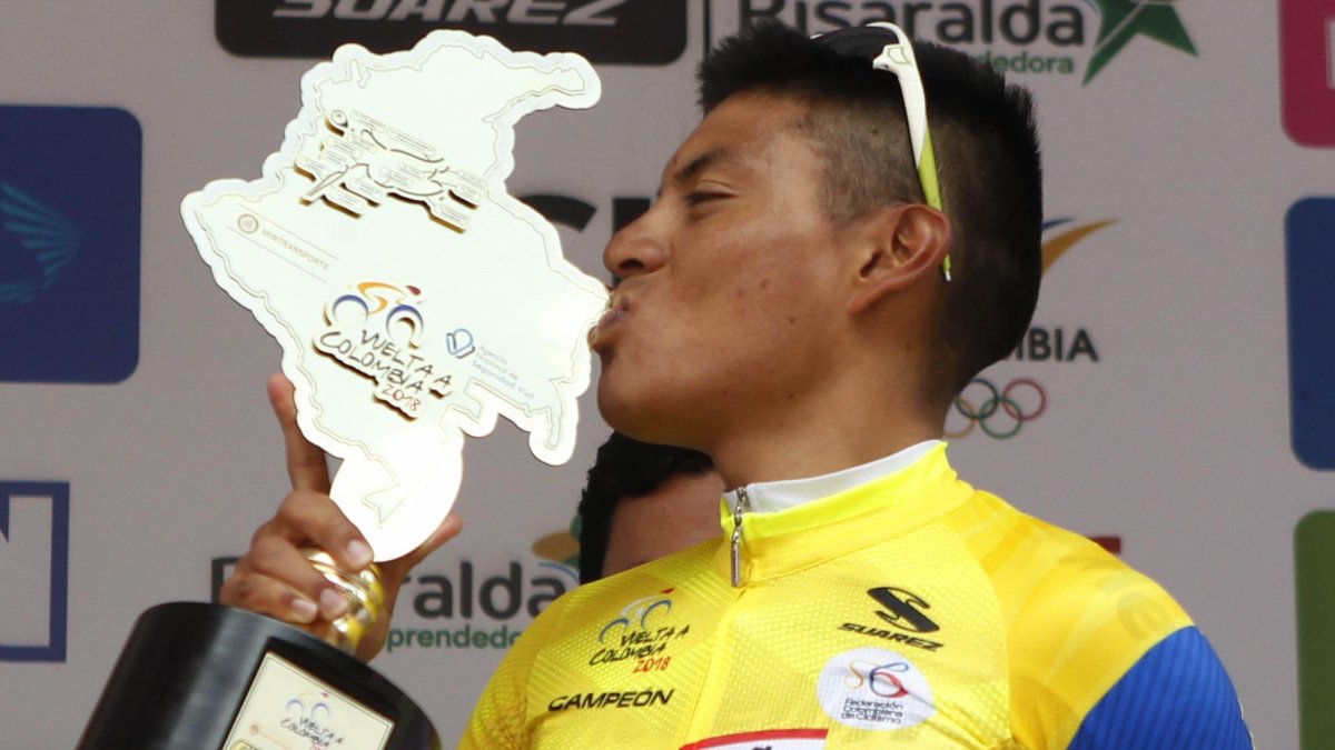 El ciclista ecuatoriano Jonathan Caicedo tuvo una destacada participación en la Vuelta a Colombia, el año pasado.