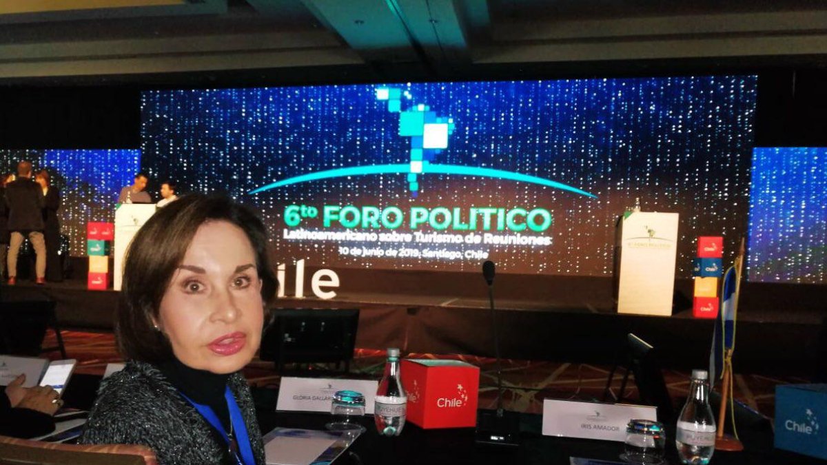 Gloria Gallardo, presidenta de la Empresa Pública Municipal de Turismo, expuso los resultados obtenidos por la ciudad en el sexto Foro Político Latinoamericano de Turismo de Reuniones.