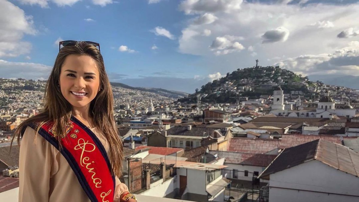Daniela Almeida es la actual Reina de Quito y la última en haber sido elegida en el concurso organizado por el Patronato San José