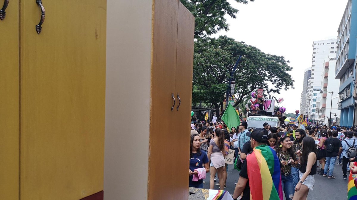 Uno de los closets que formaron parte del desfile.