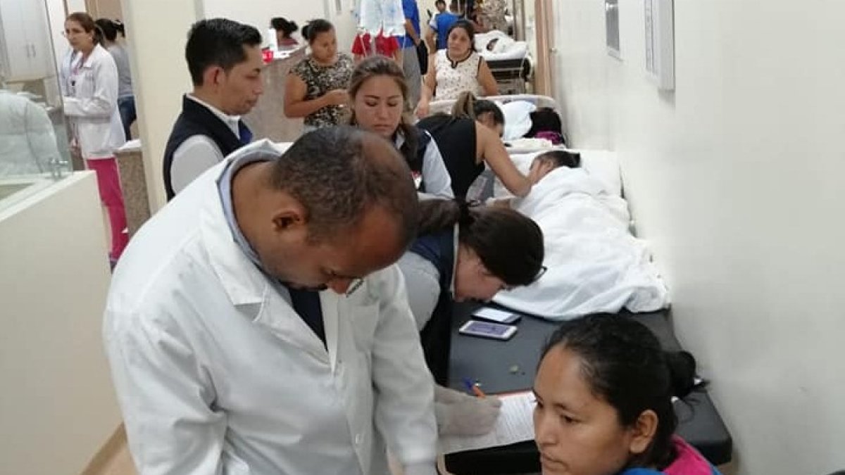 Los médicos de las diferentes casas de salud debieron trabajar al máximo por la cantidad de personas enfermas que llegaron.