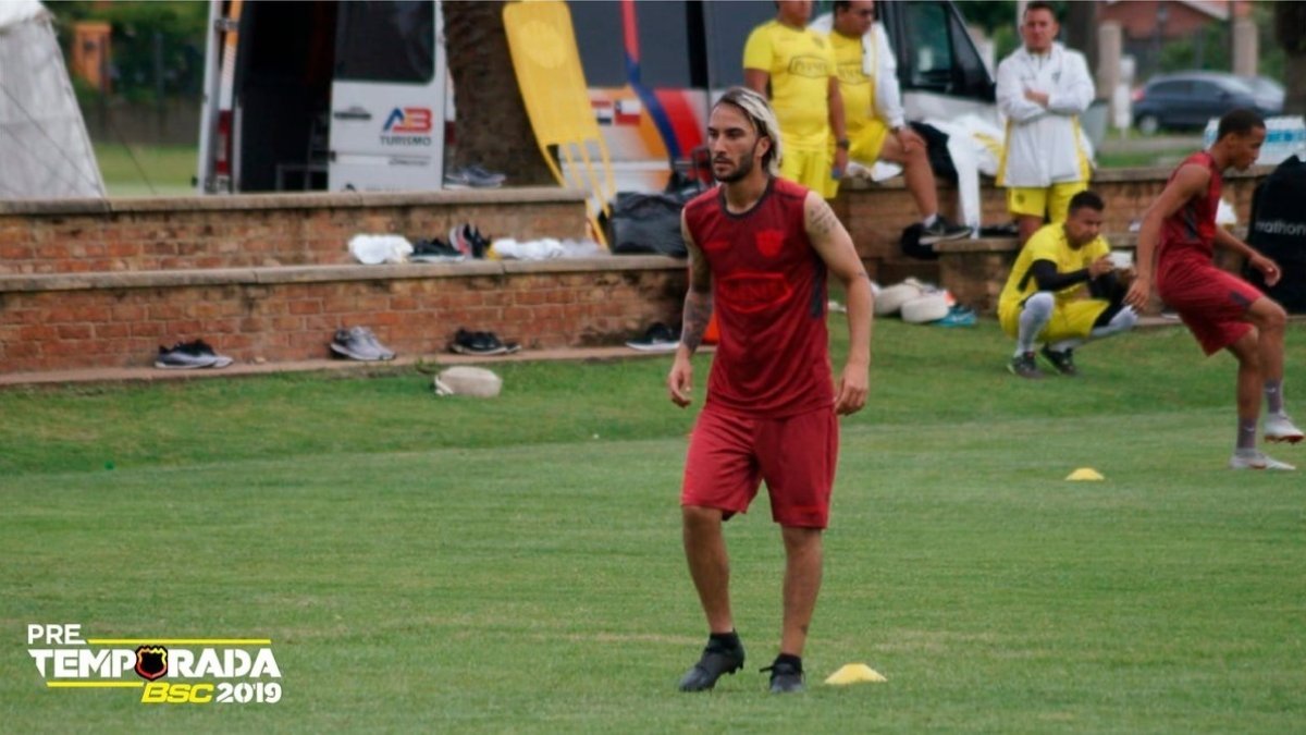 Sebastián Pérez en los entrenamientos de Barcelona en Montevideo, Uruguay.