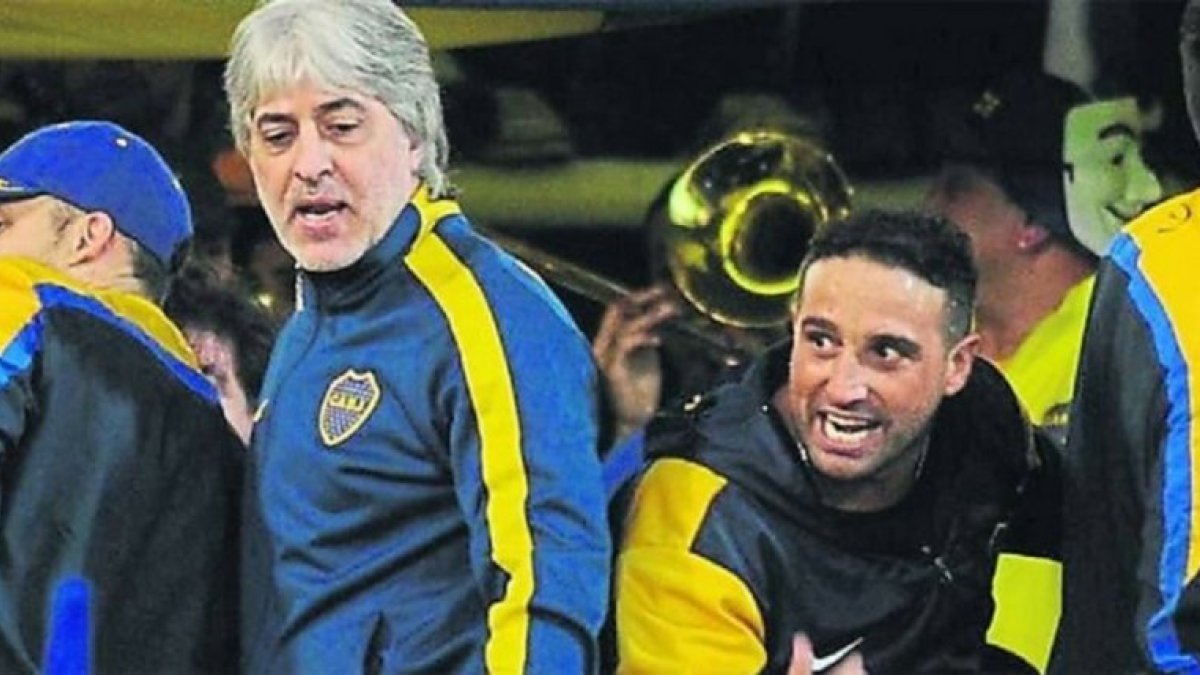 Di Zeo y Martín son los hombres más importantes de la 12, barra brava de Boca Juniors.
