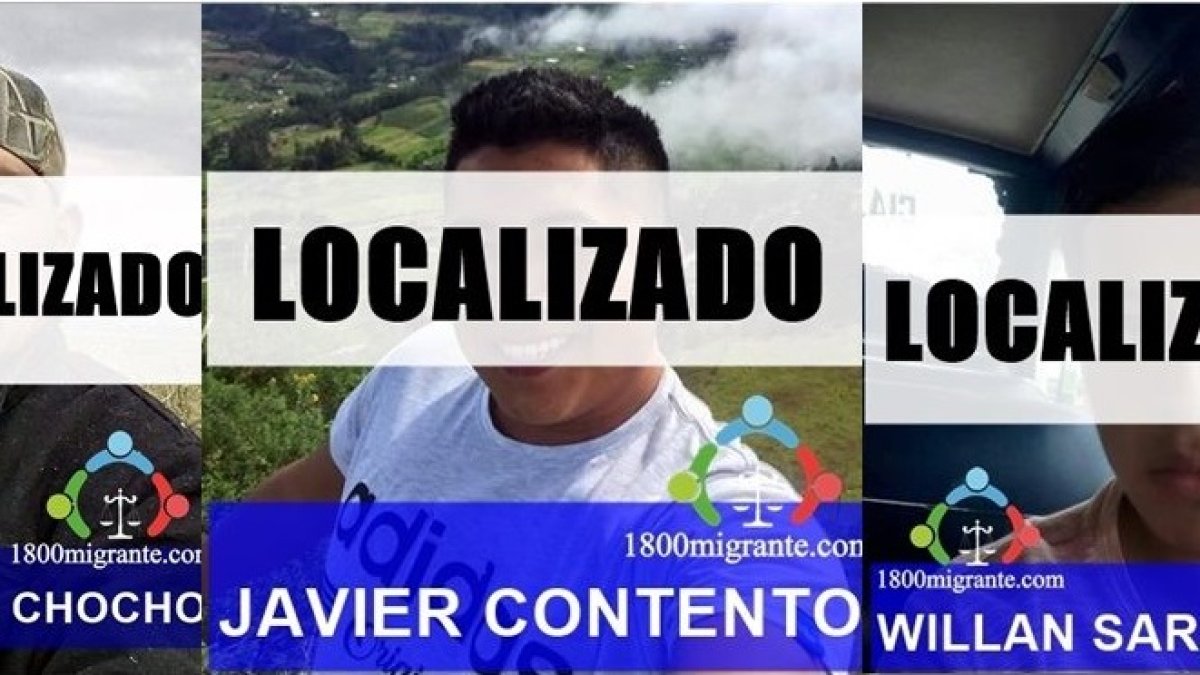Los ecuatorianos reportados como desaparecidos están bajo custodia de las autoridades de Estados Unidos.