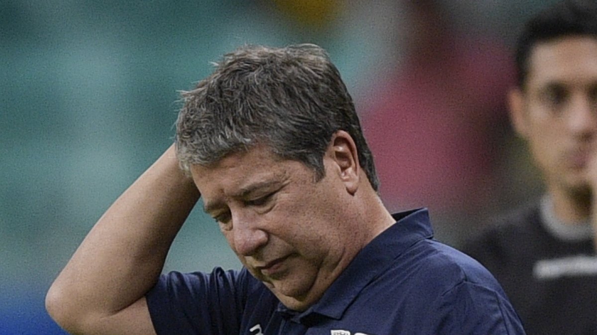 Hernán Darío Gómez, técnico de Ecuador, no dio declaraciones tras la derrota ante Chile.