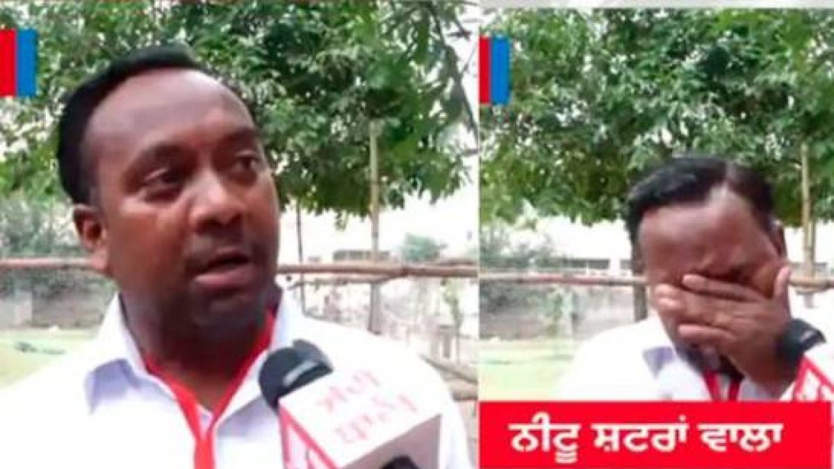 El hombre, con profunda tristeza, llora desde los primeros segundos del video.