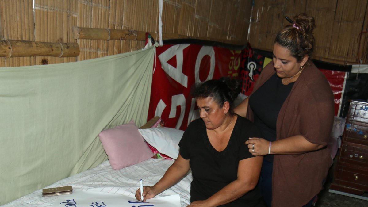 ‘Pedimos Justicia’, la frase que utilizan con frecuencia los familiares de las asesinadas.