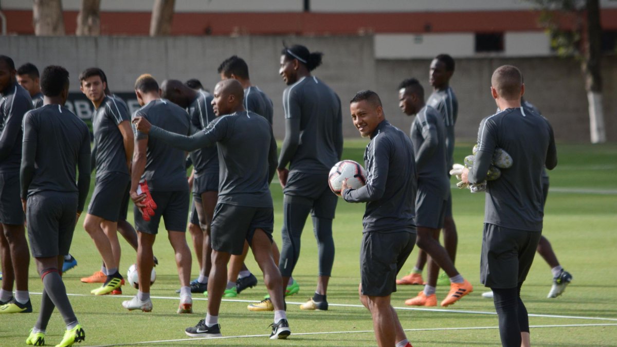 Imagen referencial. Entrenamiento de Liga de Quito.