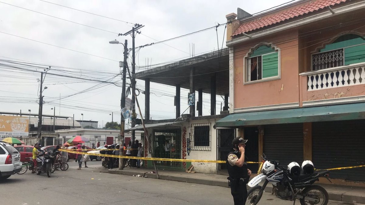 El ataque ocurrió en la 5ª etapa de El Recreo, en el cantón  Durán, justo al pie de un mercado.