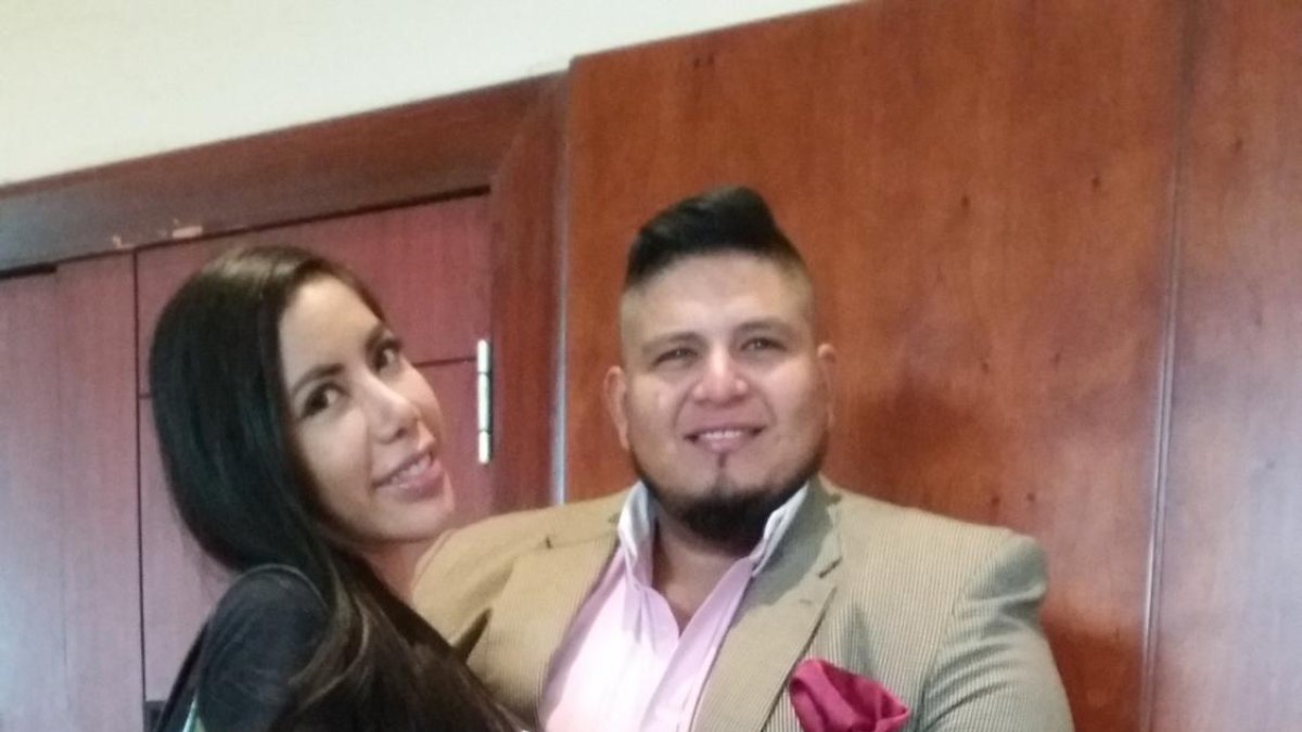 Pedro Buitrón  y Margareth Campuzano cuando eran una pareja feliz.