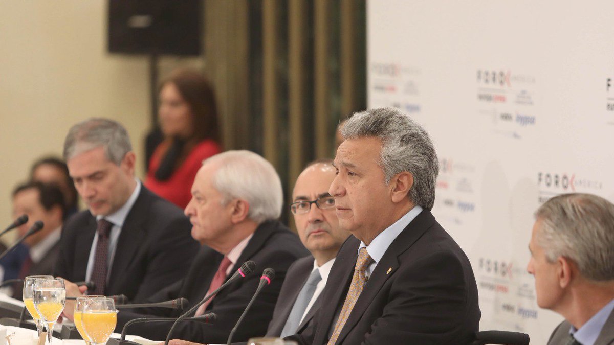 Moreno, que pronunció la conferencia “Saliendo del abismo” en Foro América de Europa Press, se manifestó crítico, una vez más, con la gestión y las políticas de Rafael Correa.