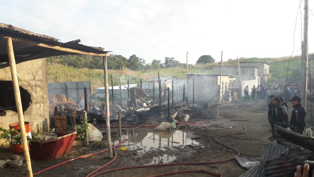 El ECU 911 alertó sobre un siniestro en la cooperativa Trinidad de Dios.