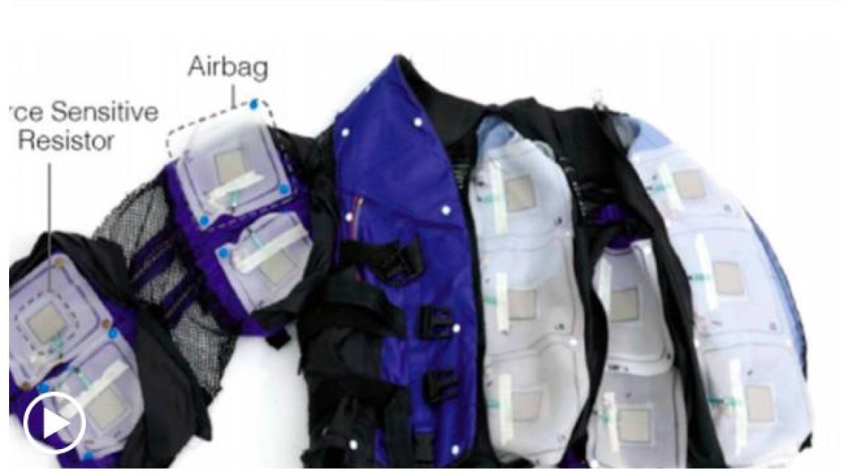 Diseño en proceso de la chaqueta que hace sentir emociones reales.