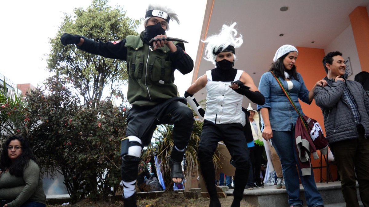 En el Coliseo del colegio Benalcázar, donde hubo, cosplayers, animes, mangas y una diversidad de animes.