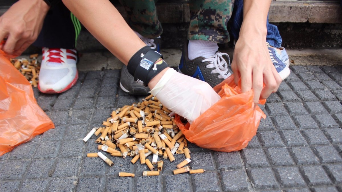 Una colilla contiene 70 sustancias tóxicas.