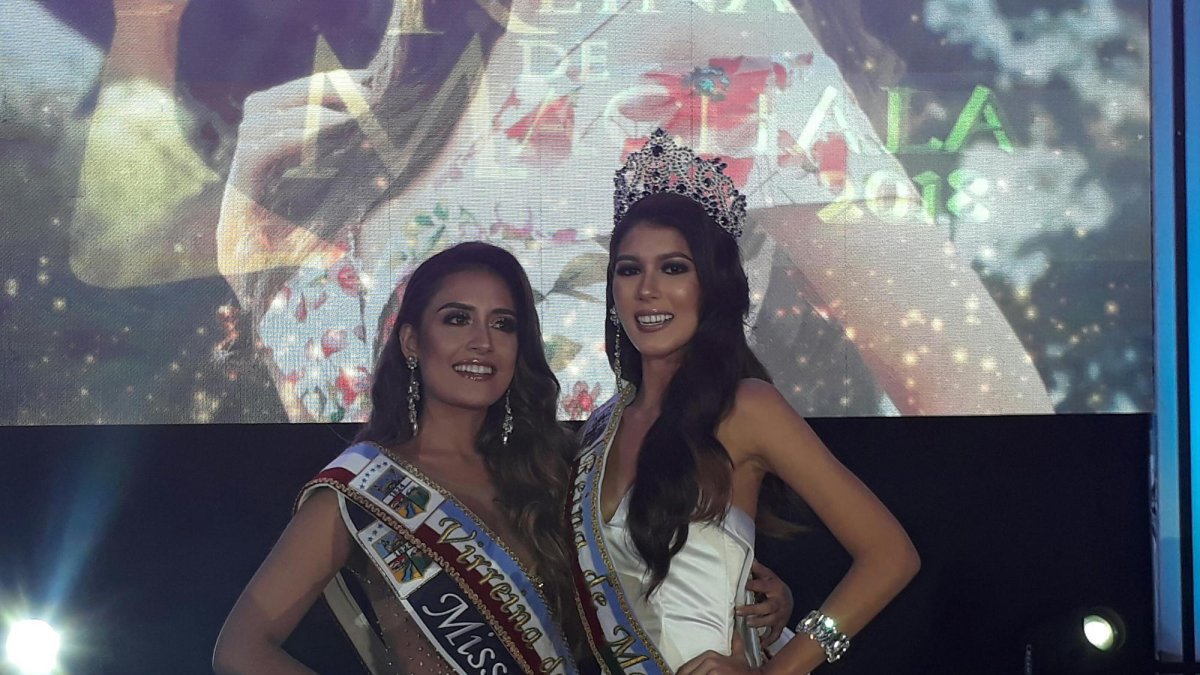 Andrea Eras, Virreina y Romina Astudillo Reina de Machala 2018.