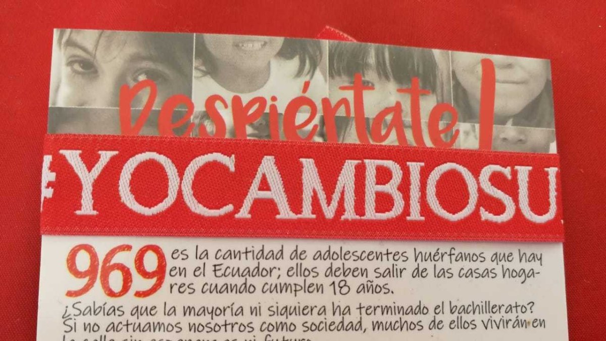 En Ecuador existen 969 muchachos en casas hogares, que deberán salir de estas a los 18 años. La iniciativa busca apoyarlos para que lleguen a la universidad.