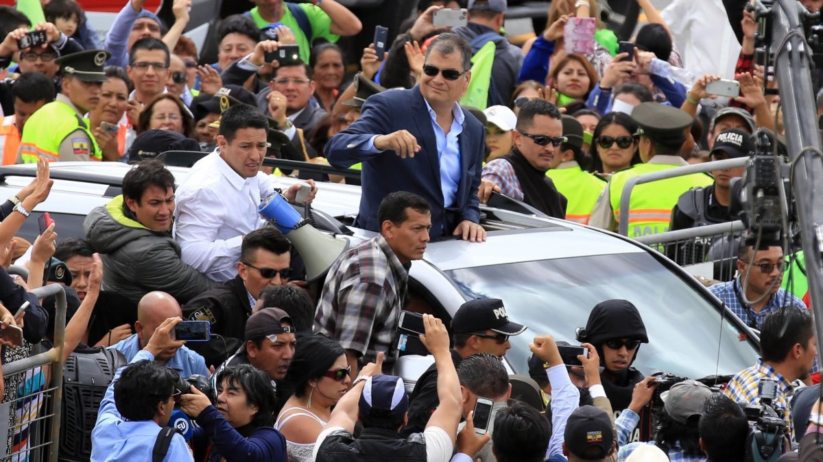 Correa fue presidente durante 10 años y ahora está radicado en Bélgica.