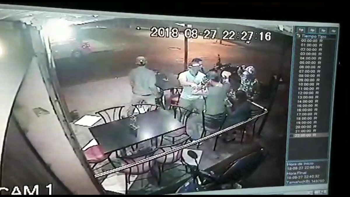 Cámaras de seguridad registraron el robo.