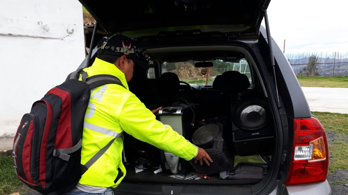 Los uniformados incautaron los objetos hallados.