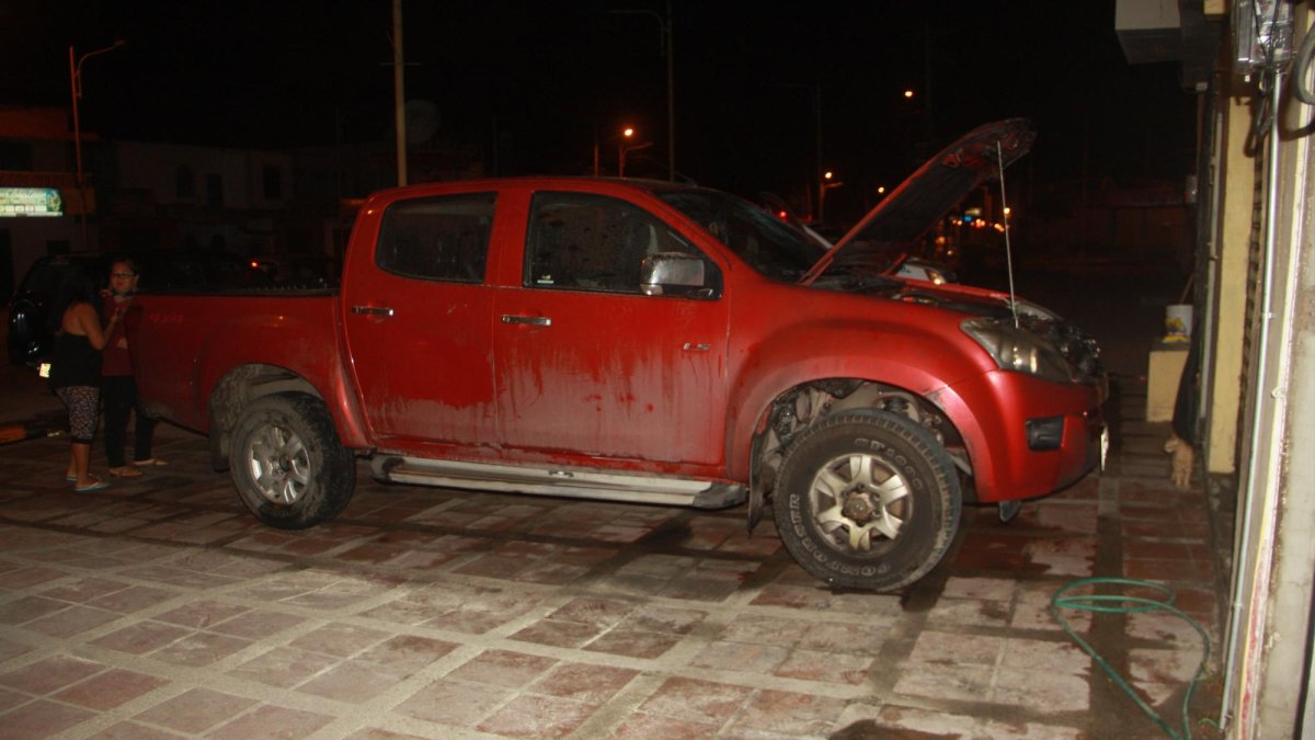 La parte delantera del vehículo quedó afectada.